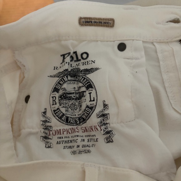Ralph Lauren Polo Cream High-Rise Skinny Jeans - Picture 6 of 7